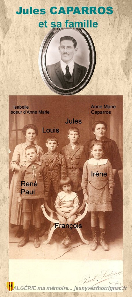 Jules Caparros et sa famille.jpg - Jules Caparros et sa famille (photo Géraldine Marcinek-Caparros)